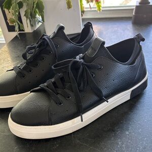 Strauss and Ramm Leather Sneakers Black